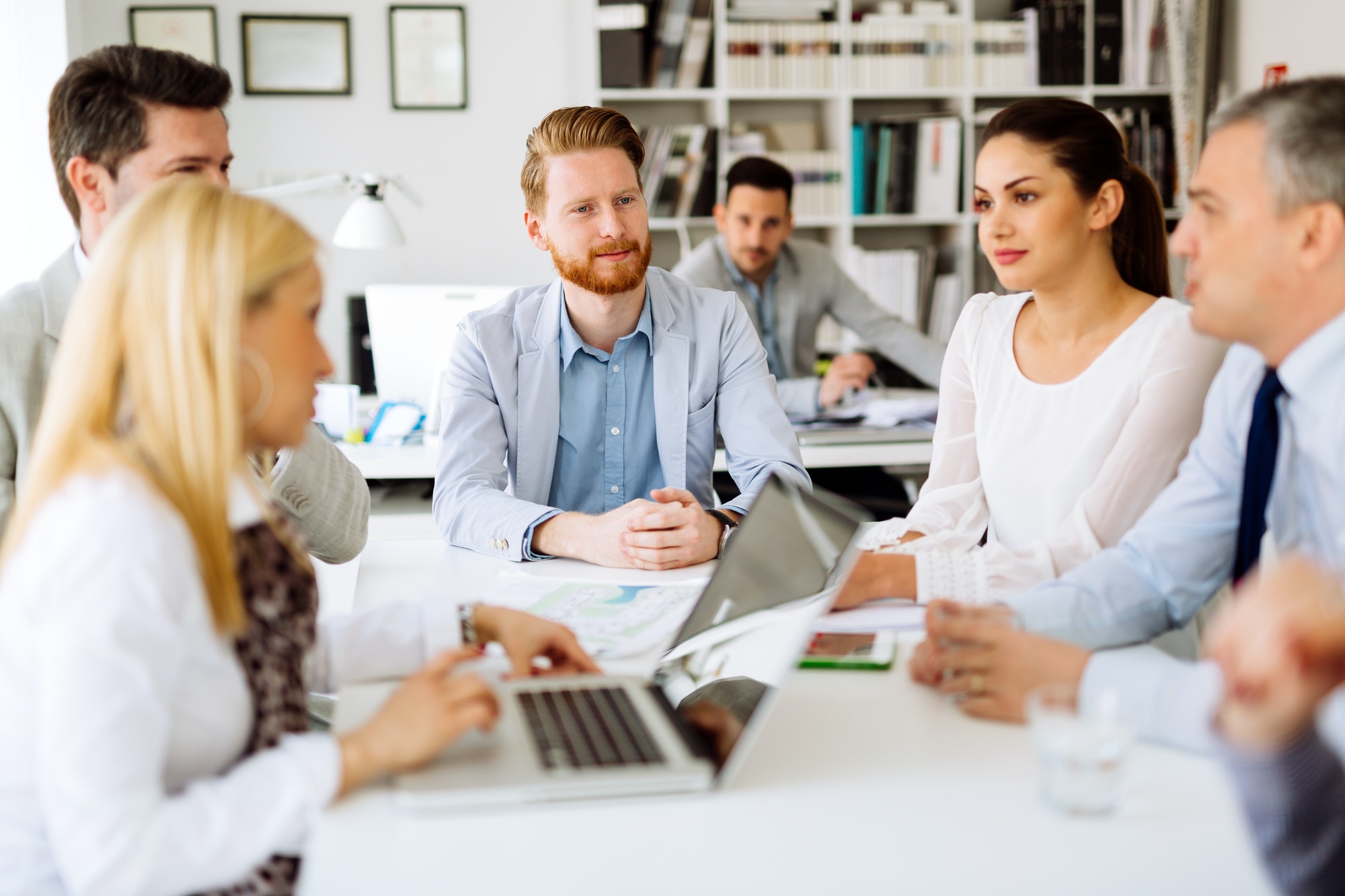 Business meeting and brainstorming